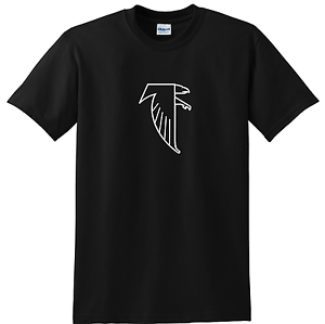 Atlanta Falcons Old Logo - Atlanta Falcons T Shirt Old Logo Falcons Tee In Black