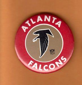 Atlanta Falcons Old Logo - VINTAGE 1970's ATLANTA FALCONS OLD LOGO 2 1 4 PIN BACK BUTTON