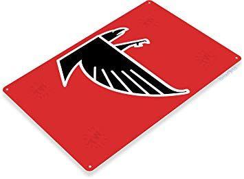 Atlanta Falcons Old Logo - Amazon.com: Tinworld TIN Sign 12