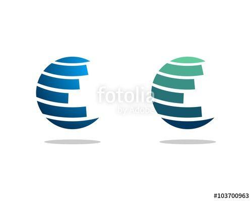 Abstract Globe Logo - Abstract Planet and Globe Logo
