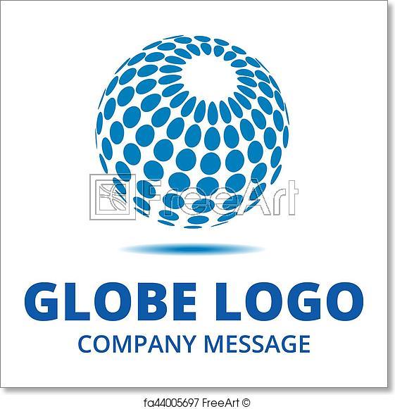 Abstract Globe Logo - Free art print of Globe Logo. Abstract Globe Logo | FreeArt | fa44005697