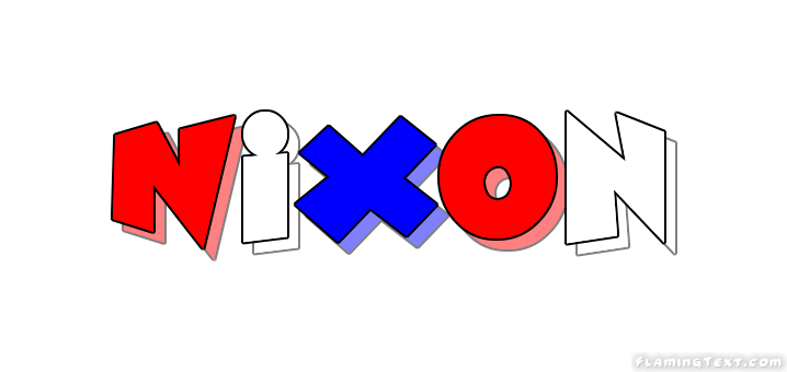 Nixon Logo - United States of America Logo | Free Logo Design Tool from Flaming Text