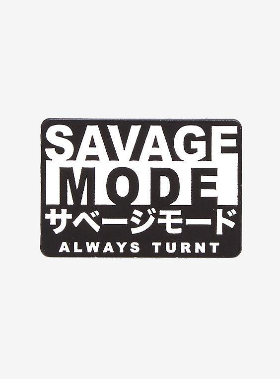 Cute Savage Logo - Savage Turnt Enamel Pin | accesories | Pinterest | Pin and patches ...