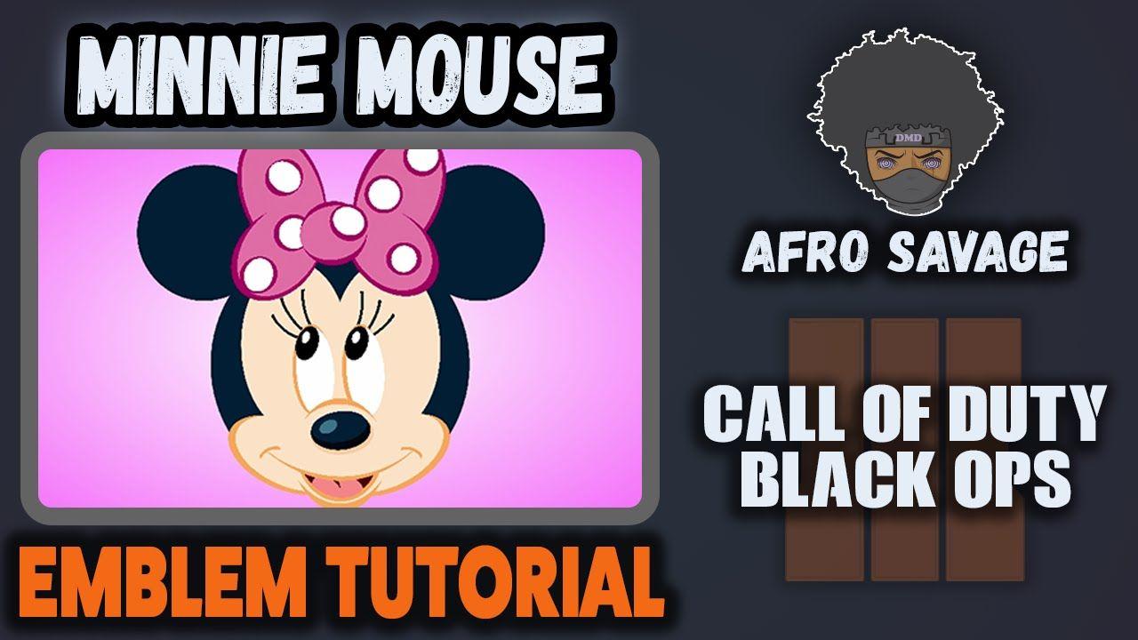 Cute Savage Logo - BO3 Cute Minnie Mouse Emblem Tutorial in Black Ops 3!! - Afro Savage ...