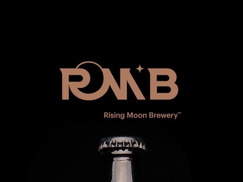 Rising Moon Logo - Rising Moon Brewery by Sergey Borisov | Dribbble | Dribbble