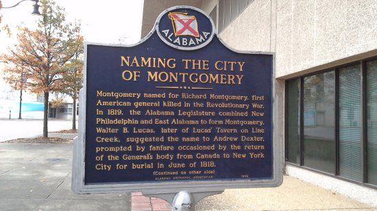 Montgomery Square Logo - Montgomery, sign in Court Square about the naming of the city ...