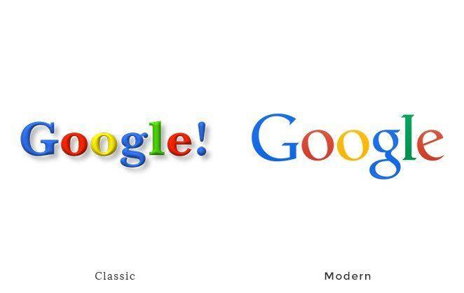 Classic Google Logo - 40 examples of classic branding next to the modern version – Learn