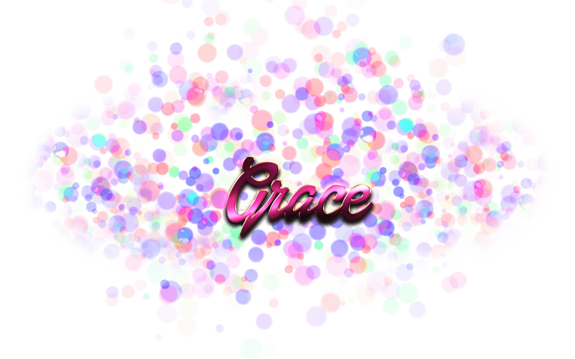 Grace Name Logo - Grace Name Logo Bokeh PNG