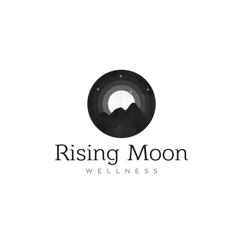 Rising Moon Logo - Rising Moon Wellness wants to rise above the competition. Logo