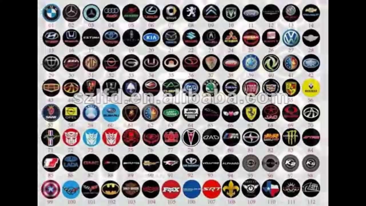 All Cars Symbols Logo - All the car brands and logo - YouTube