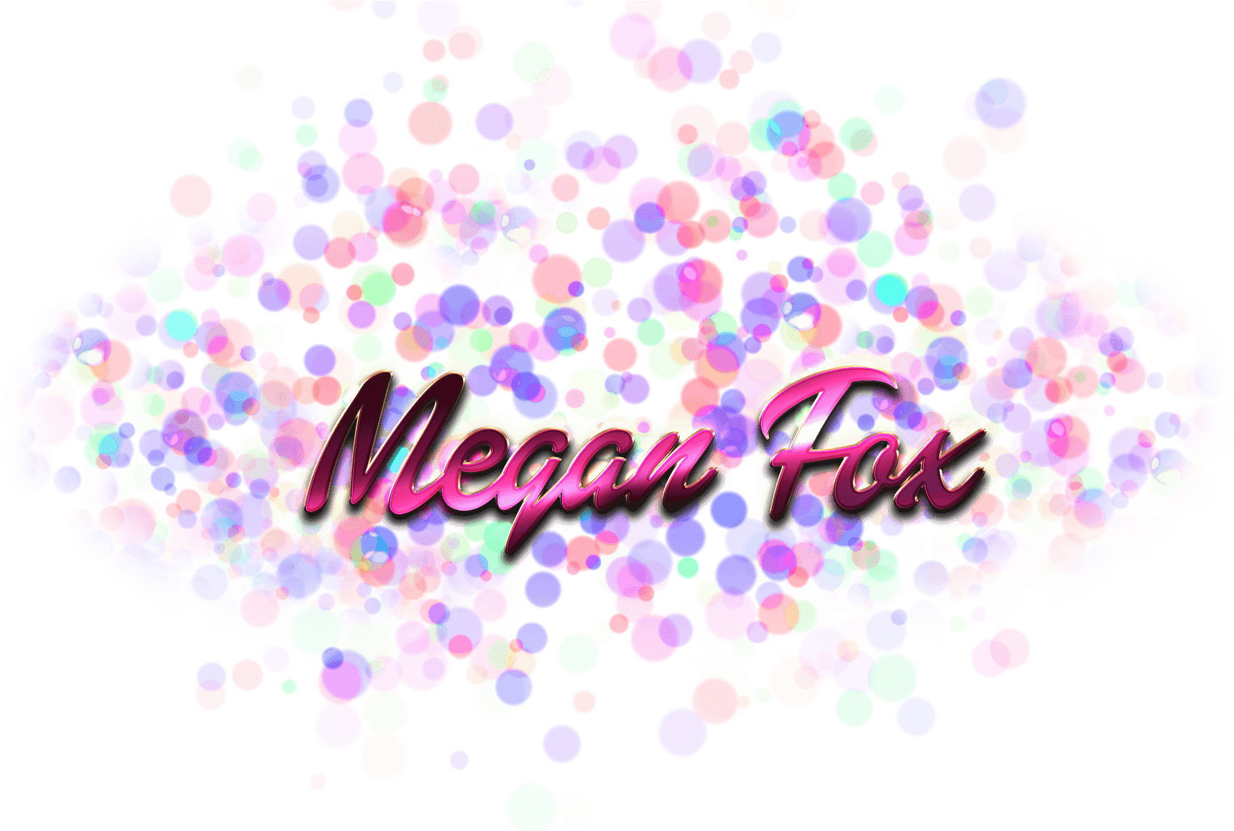 Grace Name Logo - Download Megan Fox Name Logo Bokeh Png Name PNG Image