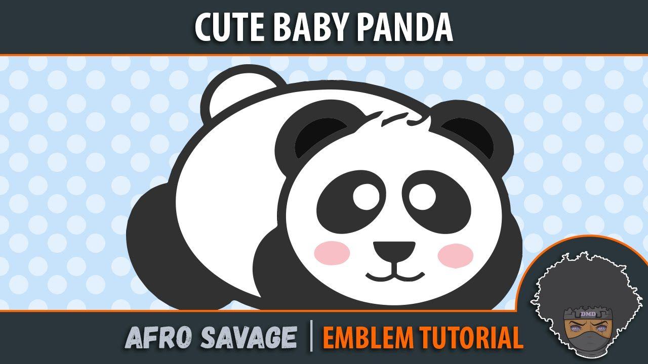 Cute Savage Logo - Baby Panda Emblem Tutorial Black Ops 3!! [Panda Bo3 Emblem Tutorial ...