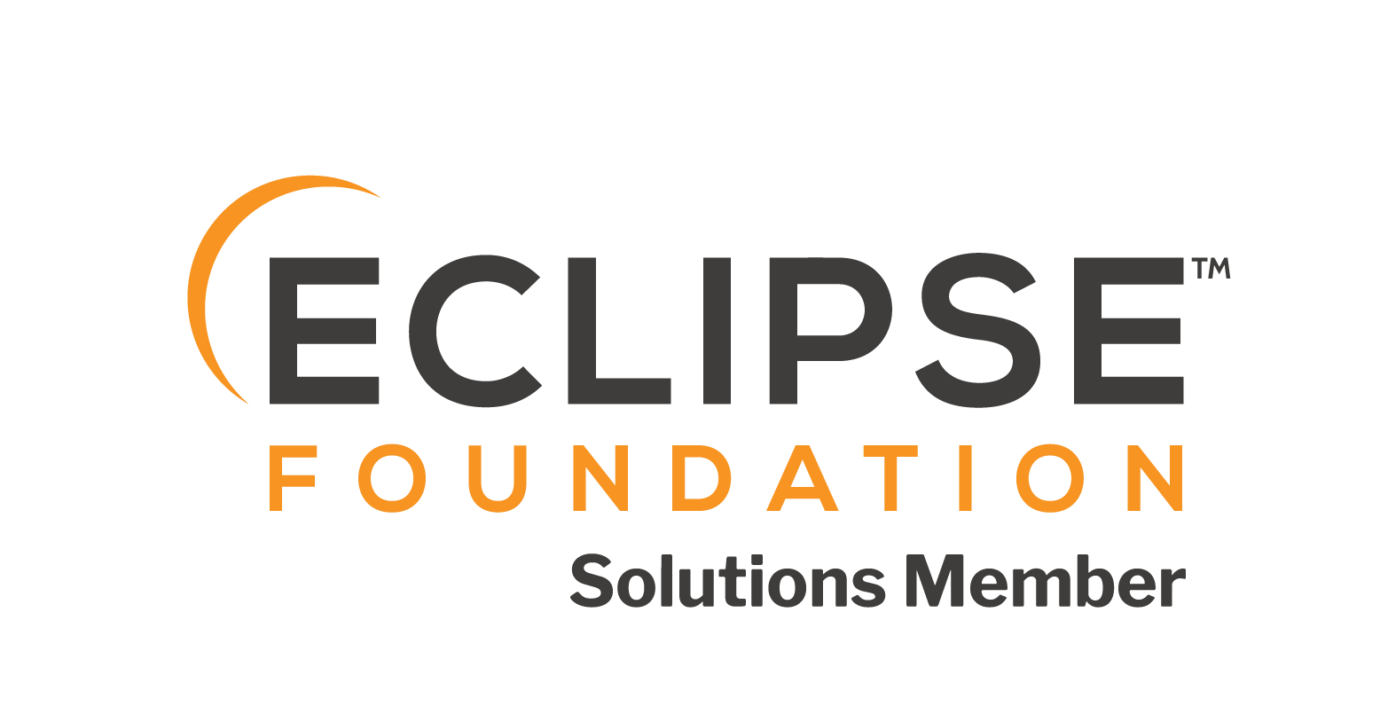 White On Orange Logo - Eclipse Logos and Artwork | The Eclipse Foundation