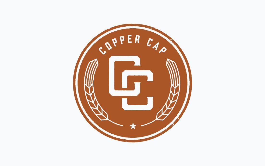 Copper Logo - Copper Cap Distillery Logo Design. Randall Branding Agency