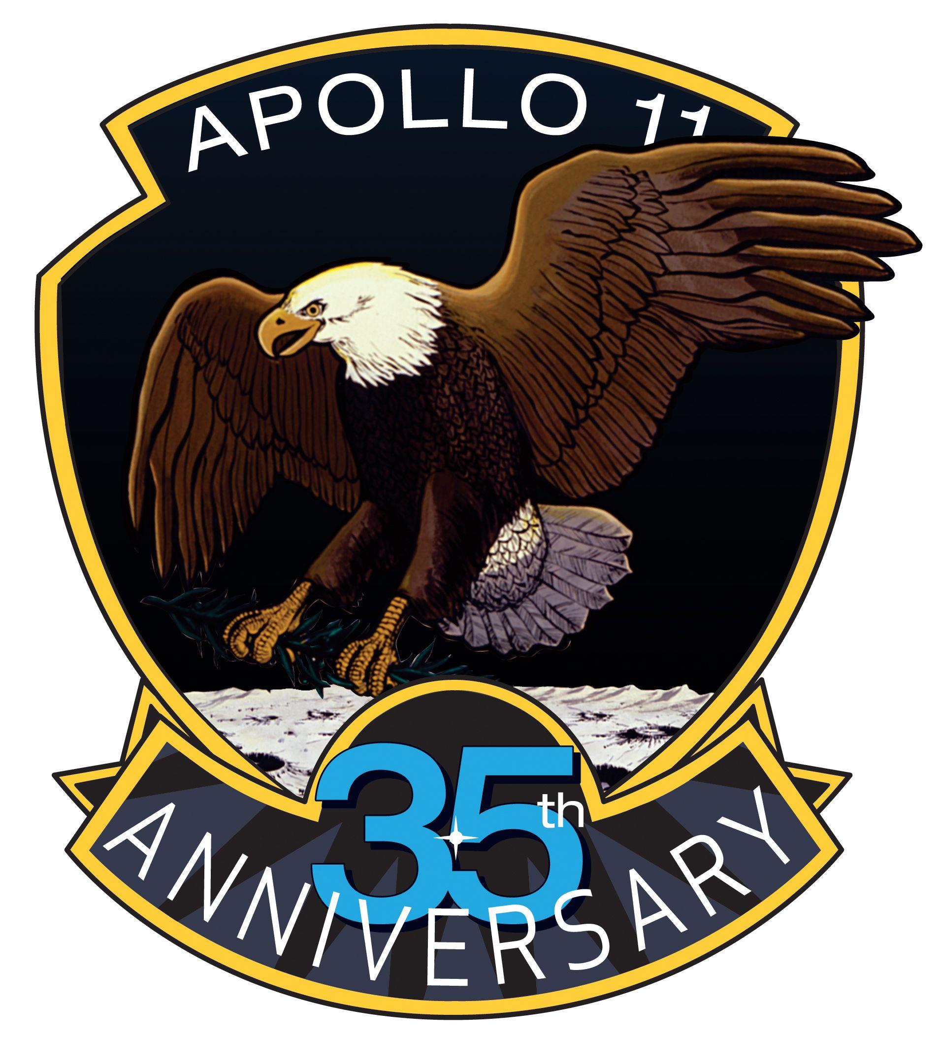 NASA Moon Logo - NASA - Apollo 11's 35th Anniversary