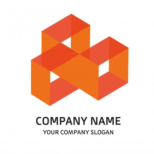 Orange Square Company Logo - Orange square company logo vector template Vector | Premium Download