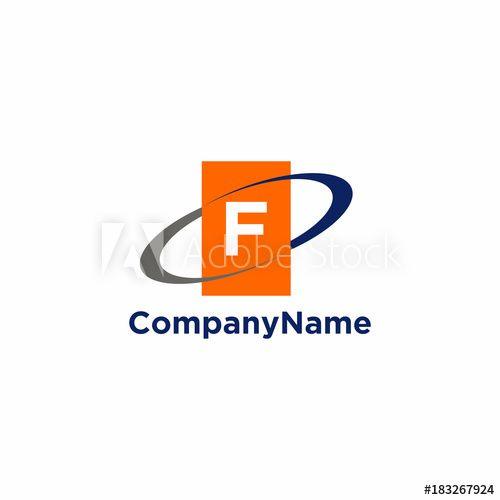 Orange Square Company Logo - Orange Square with Letter Initial Logo Vector this stock