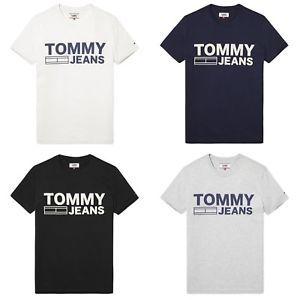 Tommy Hilfiger Black Logo - TOMMY HILFIGER T SHIRT JEANS CLASSIC LOGO TEE, GREY