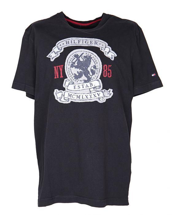Tommy Hilfiger Black Logo - Tommy Hilfiger Black Logo T-Shirt - M Black £25 | Rokit Vintage Clothing