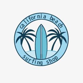 Surf Apparel Logo - Surf Shop Logo, Blue, Seaside, Sandy Beach PNG and Vector for Free ...
