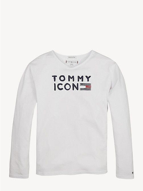 Tommy Hilfiger Black Logo - Girl's Tops & T-shirts | Tommy Hilfiger® UK