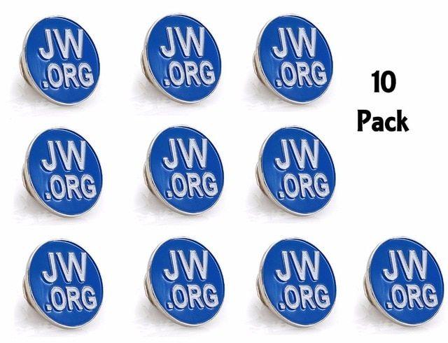 Round Blue and Silver Logo - Round Blue Lapel Pin JW.org Neck Tie Hat Tack Clip Women or Men