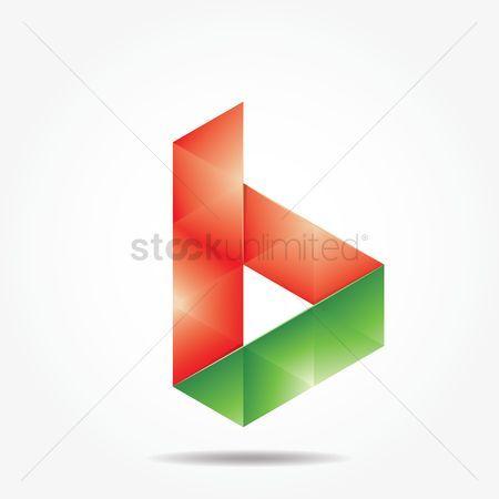 Letter B with a Red Triangle Logo - Free Letter B Logo Stock Vectors | StockUnlimited