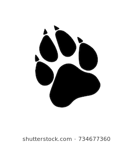 Wolf Paw Print Logo - Paw Prints. Logo. Vect