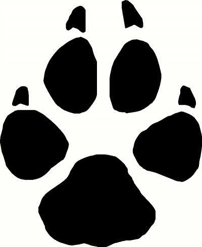 Wolf Paw Print Logo - Wolf Paw