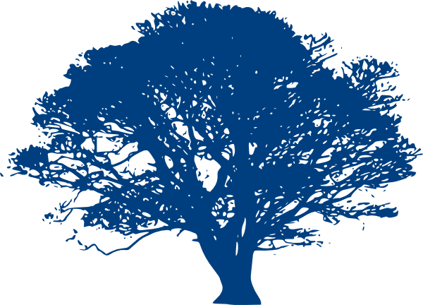 Blue Tree Logo - Blue Tree Half Clip Art clip art online