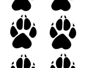 Wolf Paw Print Logo - Wolf paw prints