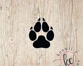 Wolf Paw Print Logo - Wolf paw prints | Etsy