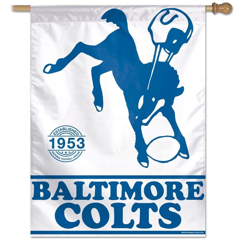 Baltimore Colts Logo - Baltimore Colts Classic Logo Vertical Flag Official NFL Football