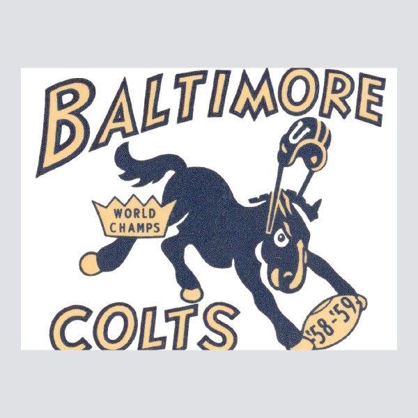 Baltimore Colts Logo - 1958 Baltimore Colts logo Poster