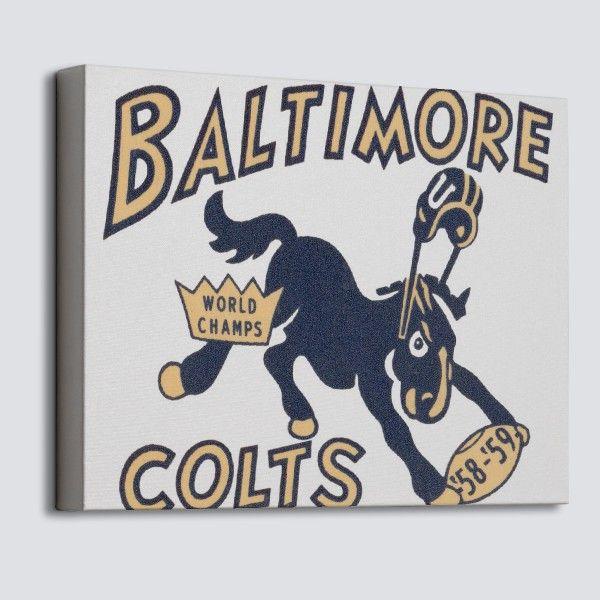 Baltimore Colts Logo - 1958 Baltimore Colts logo Canvas