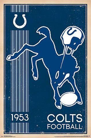 Baltimore Colts Logo - Baltimore Colts NFL Heritage Series Retro Logo c.1953 Official Team