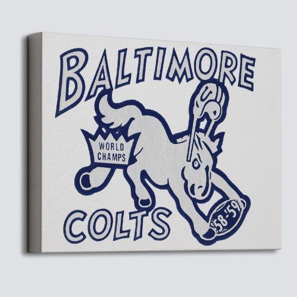 Baltimore Colts Logo - 1959 Baltimore Colts logo Canvas