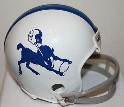 Baltimore Colts Logo - BALTIMORE COLTS LOGO Throwback Riddell 2 Bar Mini Helmet - $39.50