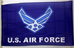 New Air Force Logo - 3'x'5' U.S. US Air Force Logo on Blue Field Flag NEW NIB | eBay