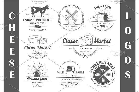 Cheese Logo - 8 Cheese logos templates ~ Logo Templates ~ Creative Market
