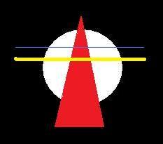 Square White with Red Triangle Logo - My work, my joy, my life: red triangle white dot blue and yellow