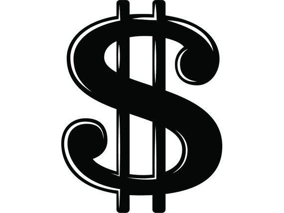 Cash Sign Logo - Money 6 Dollar Sign Cash Bag Sack 100 Bills Bank Success | Etsy