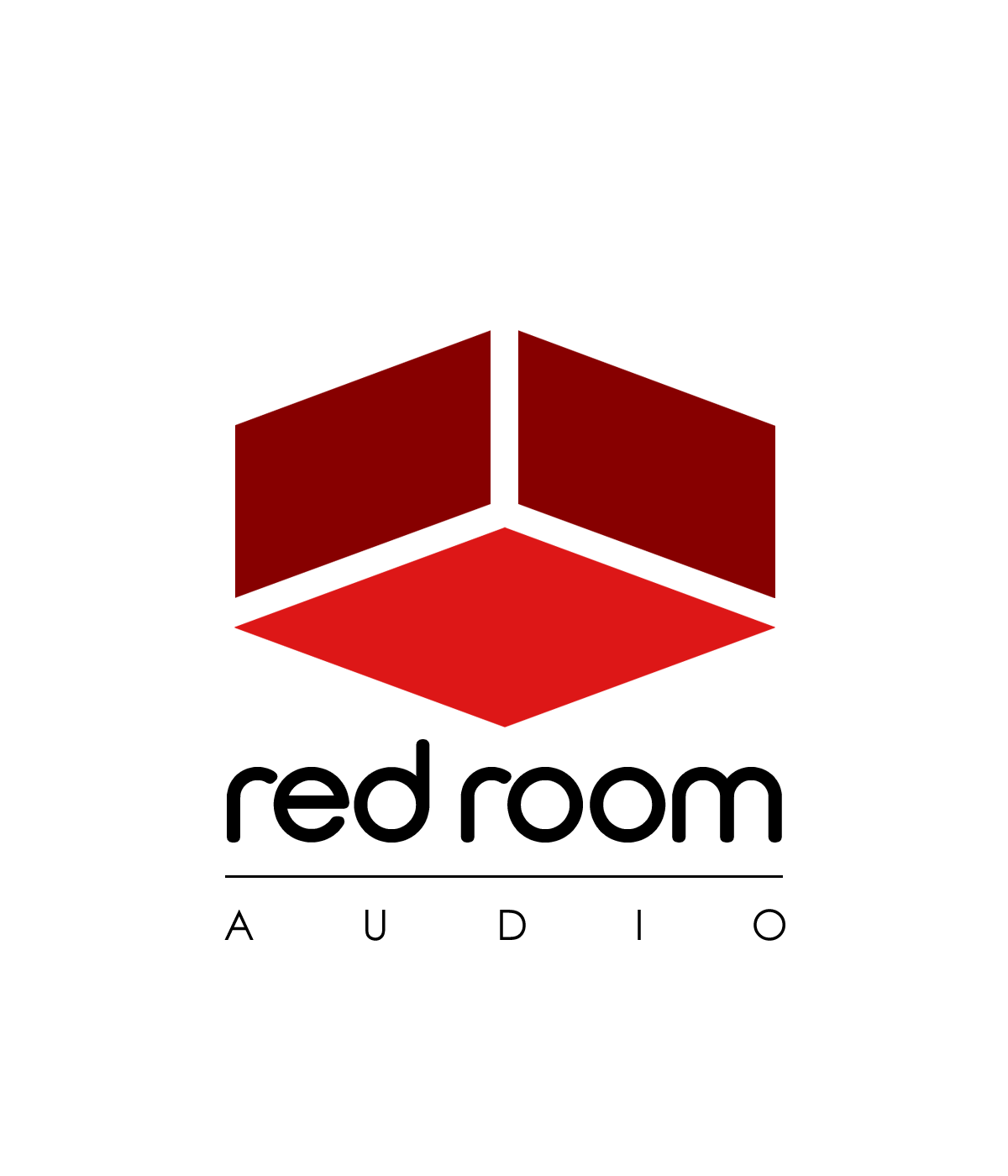 Black and Red Company Logo - Press Materials Room Audio