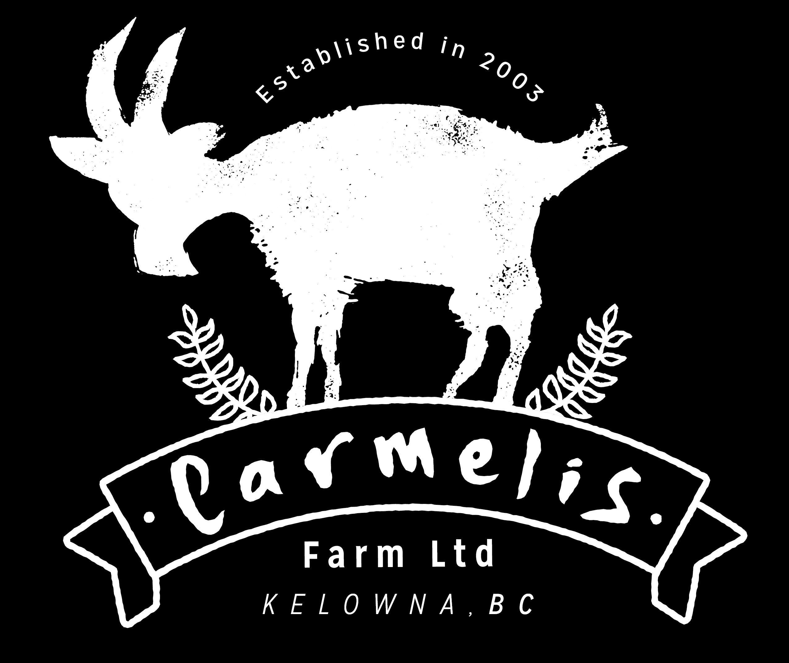 Cheese White Logo - Carmelis Goat Cheese | Okanagan Kelowna Goat Cheese