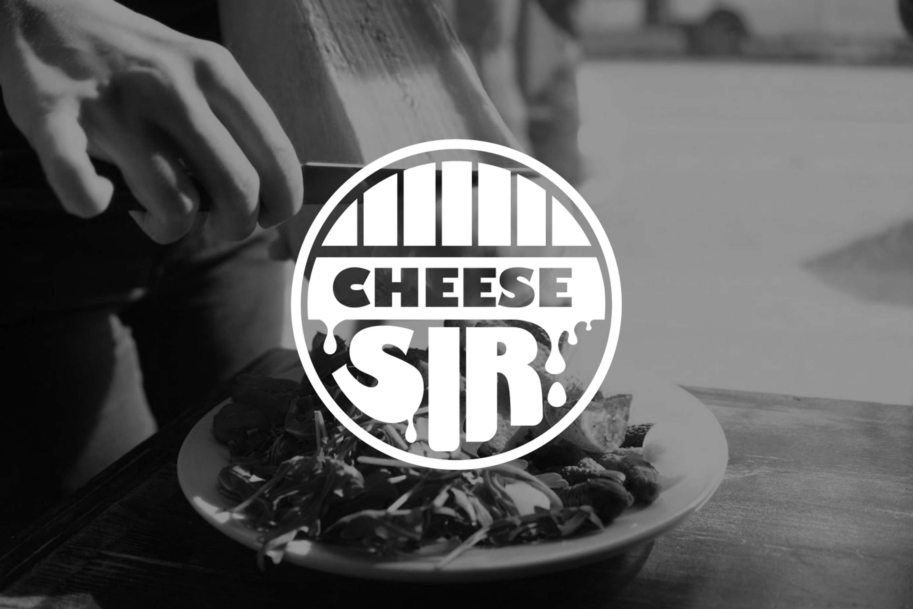 Cheese White Logo - Cheese Sir! Logo | The Dots