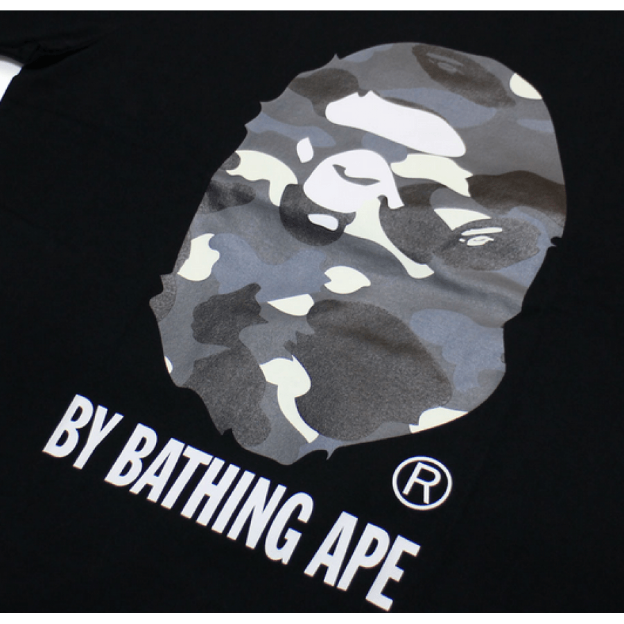 A Bathing Ape Camo Logo - A Bathing Ape Bape City Camo Glow Dark T-Shirt (Black)