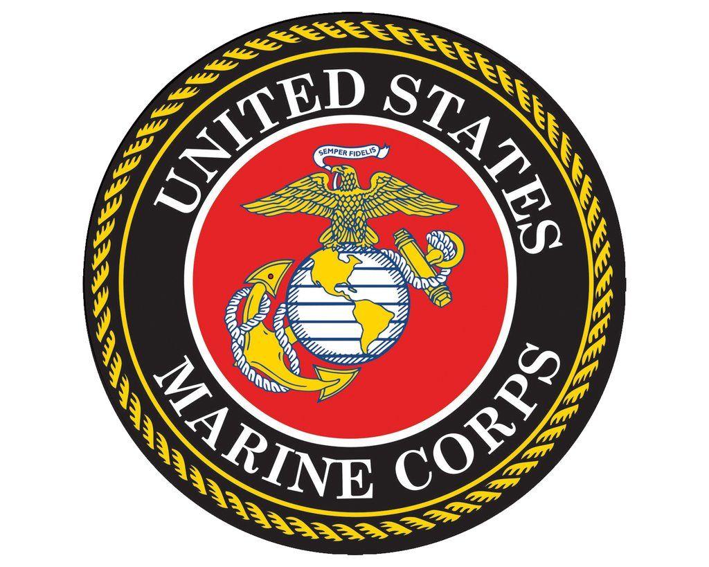 United States Marines Logo - United States Marine Corps Seal USMC Emblem 5 Round Vinyl Decal