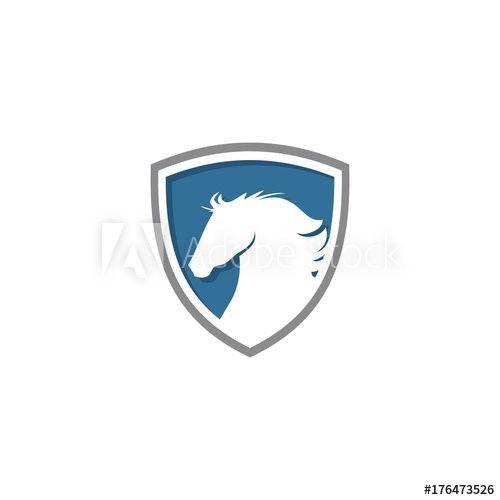 Horse Shield Logo - horse with shield logo - Buy this stock vector and explore similar ...