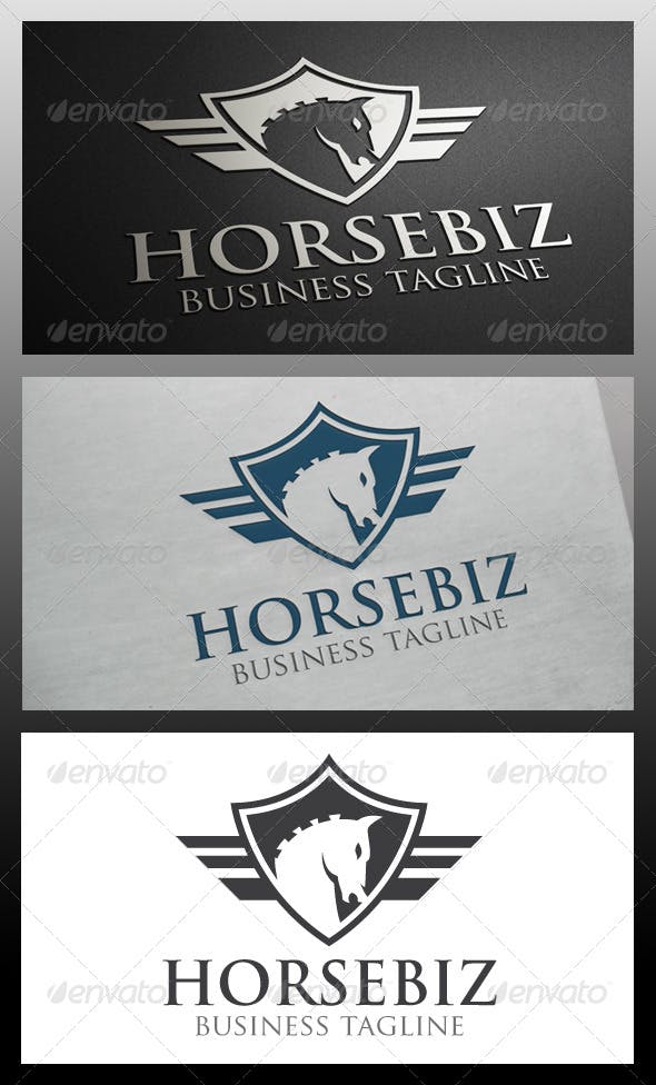 Horse Shield Logo - Horse Shield Logo Template by BossTwinsArt | GraphicRiver