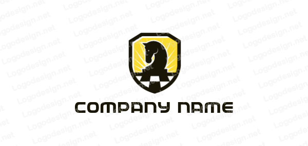Horse Shield Logo - chess horse in shield | Logo Template by LogoDesign.net